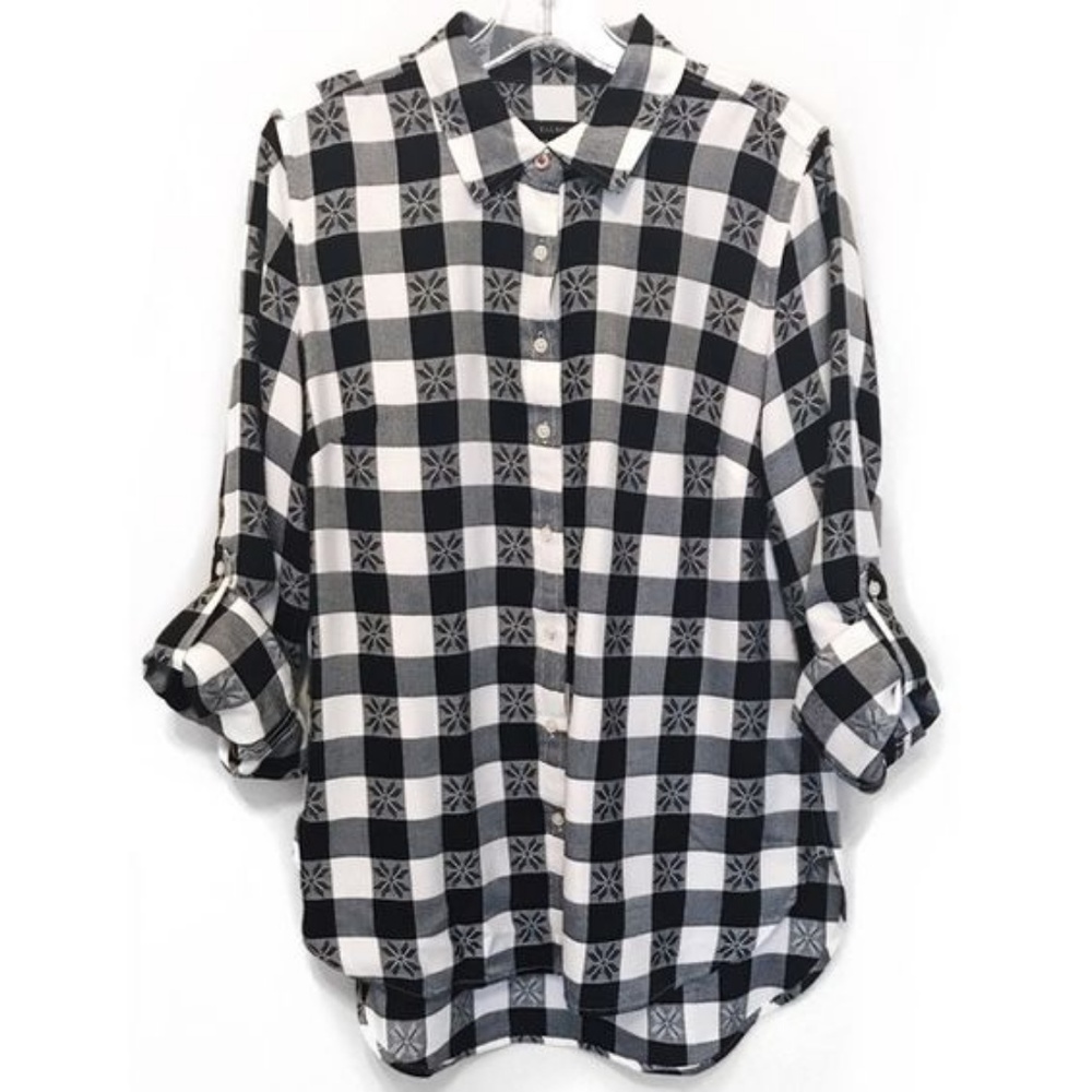 [Talbots] Buffalo Check Snowflake Button - image 2